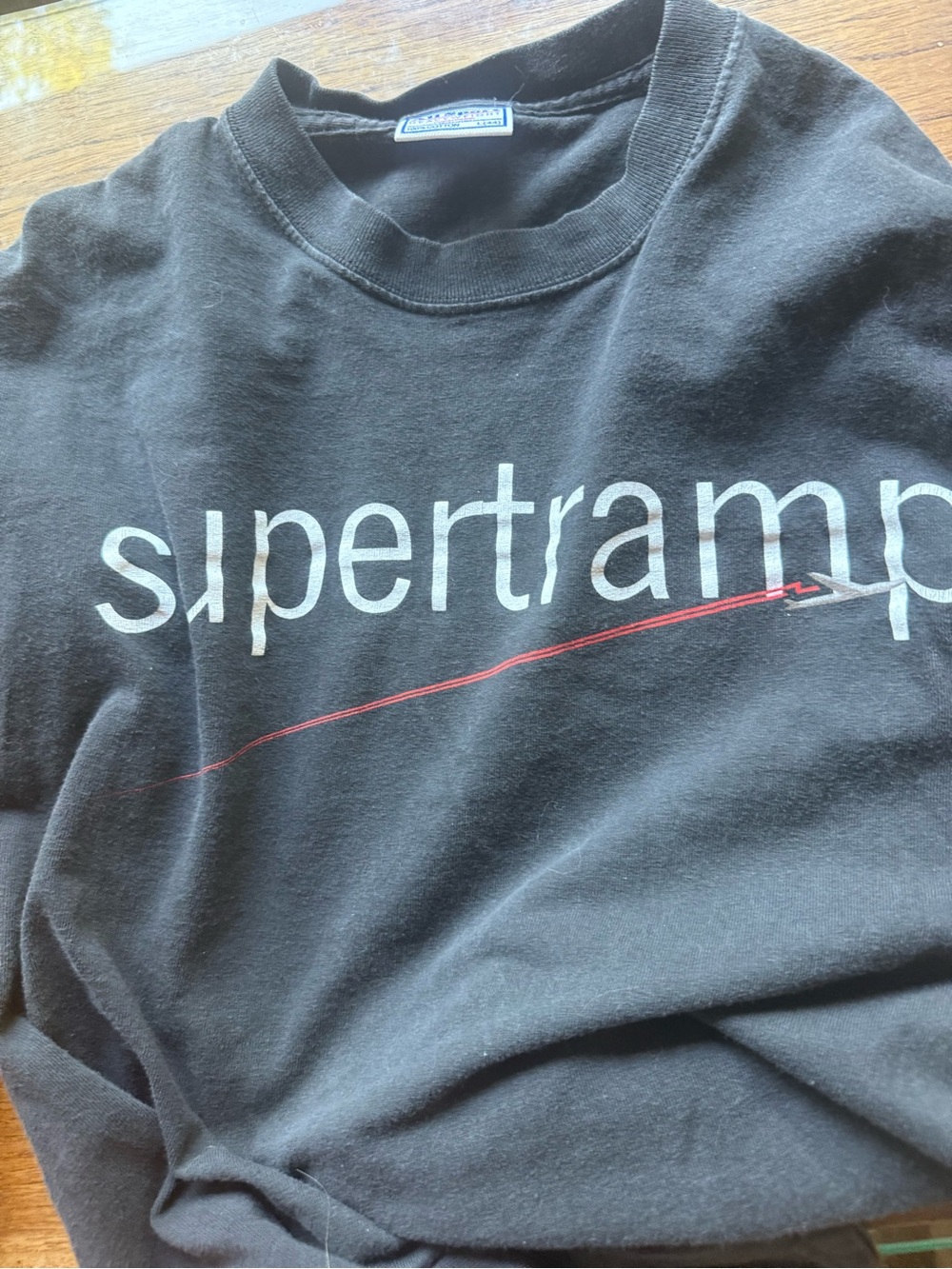 Supertramp 2002 'One More For The Road' Navy Tour Tee vintage large - Picture 3 of 7